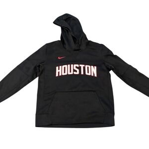 Houston Rockets Nike Sweatshirt Hoodie Black Dri Fit Youth size Large